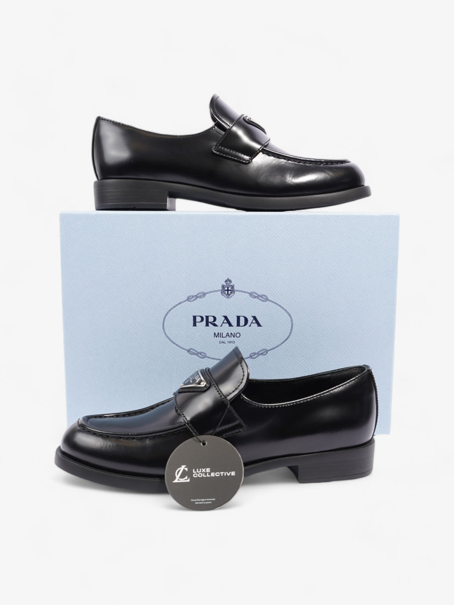 Prada Ritch Erani Loafer Black Leather EU 37.5 UK 4.5 Image 10