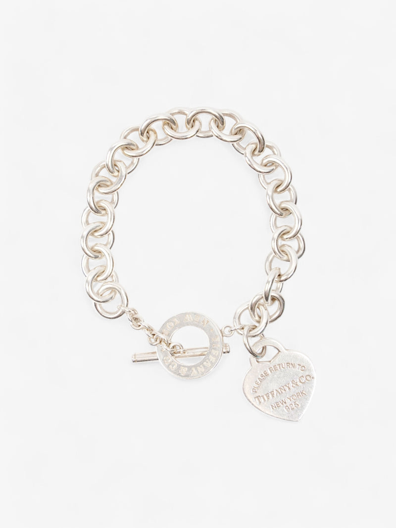  Tiffany and Co Heart Tag Toggle Bracelet Silver