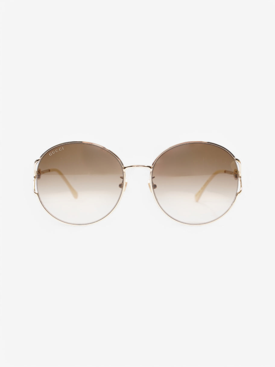 Gucci Horsebit Sunglasses Cream Base Metal Image 1
