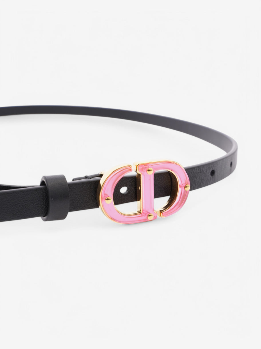 Christian Dior Belt Black Calfskin Leather 85cm 34