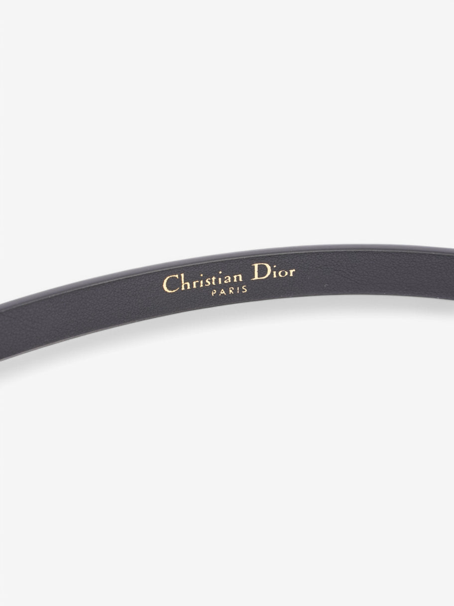 Christian Dior Belt Black Calfskin Leather 85cm 34