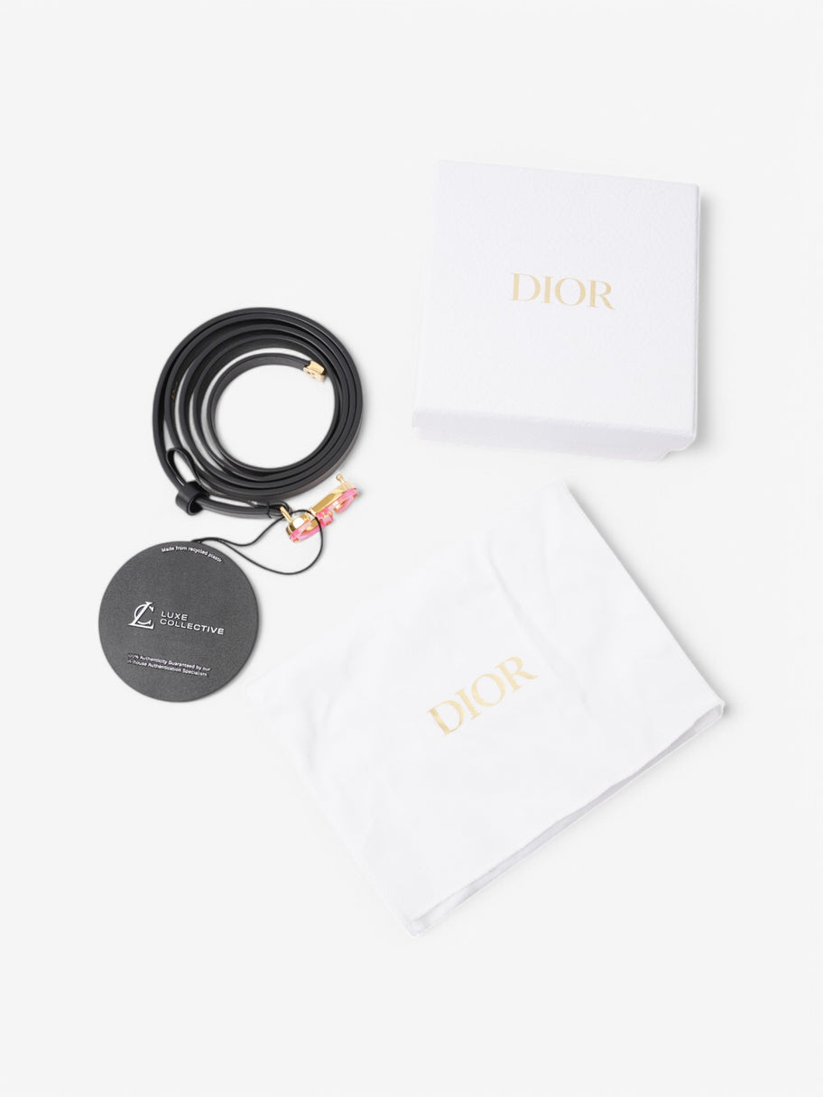 Christian Dior Belt Black Calfskin Leather 85cm 34