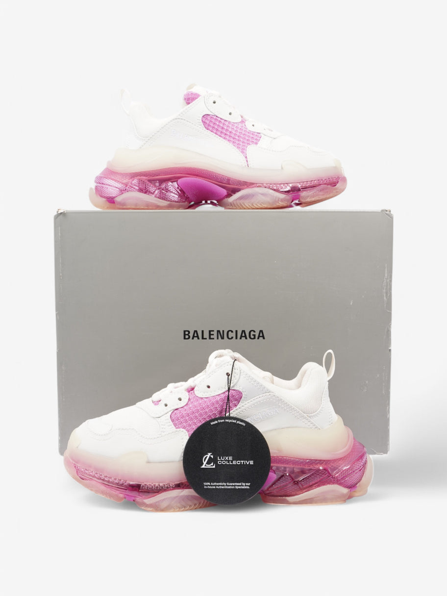 Balenciaga Triple S Clear Sole White  / Pink Mesh EU 38 UK 5 Image 10