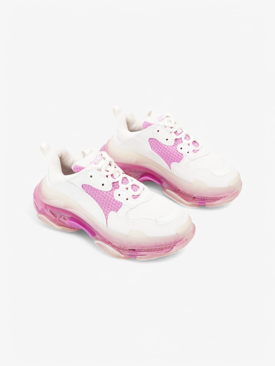 Balenciaga Triple S Clear Sole White  / Pink Mesh EU 38 UK 5 Image 2