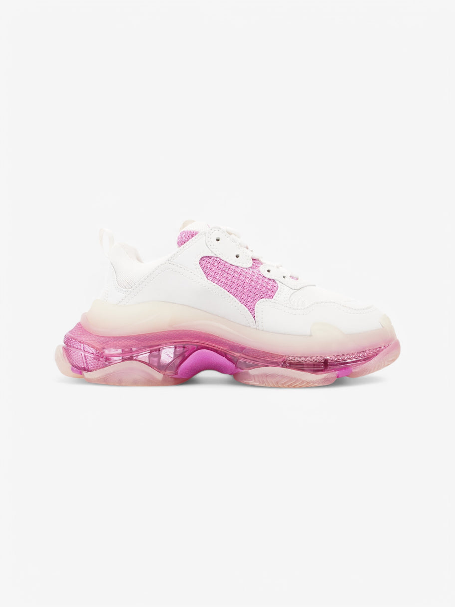 Balenciaga Triple S Clear Sole White  / Pink Mesh EU 38 UK 5 Image 4