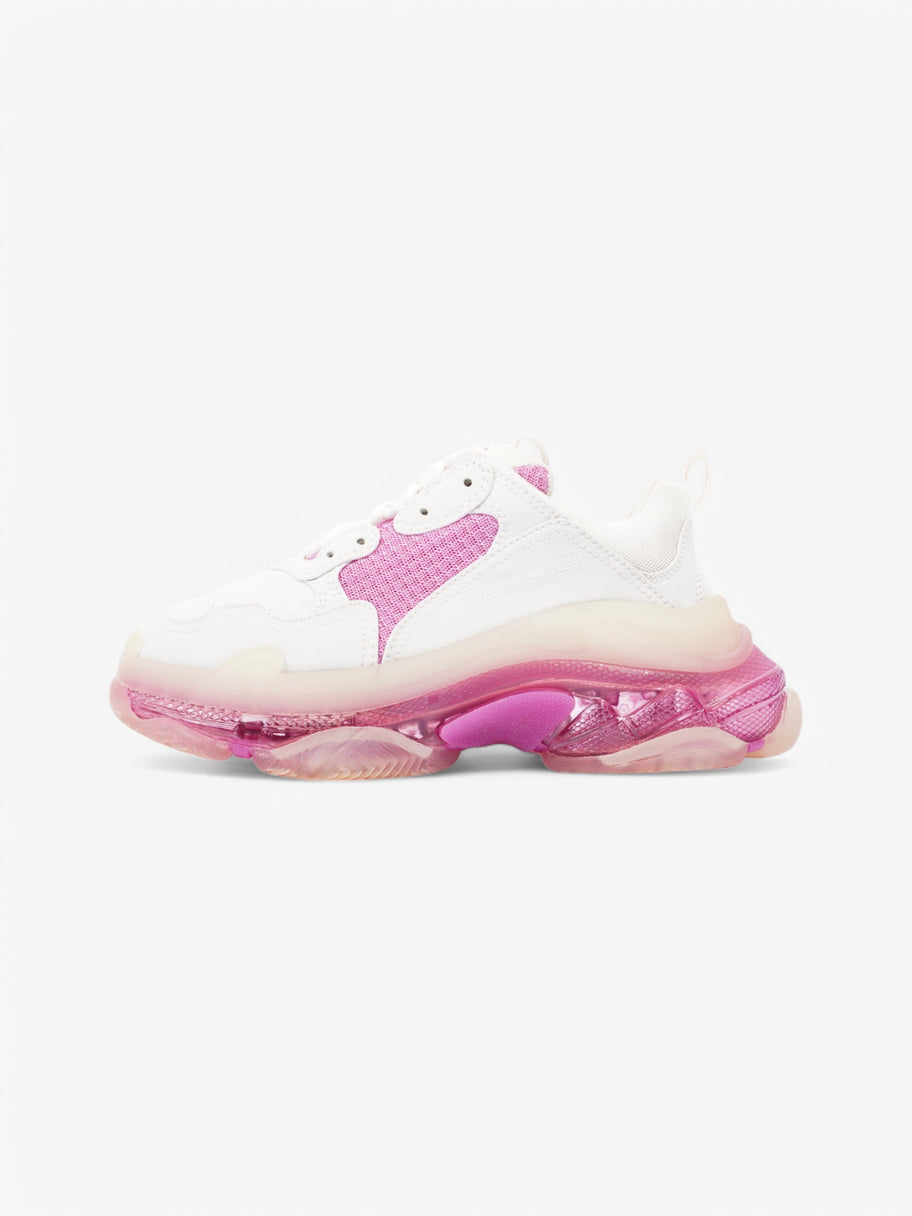 Balenciaga Triple S Clear Sole White  / Pink Mesh EU 38 UK 5 Image 5