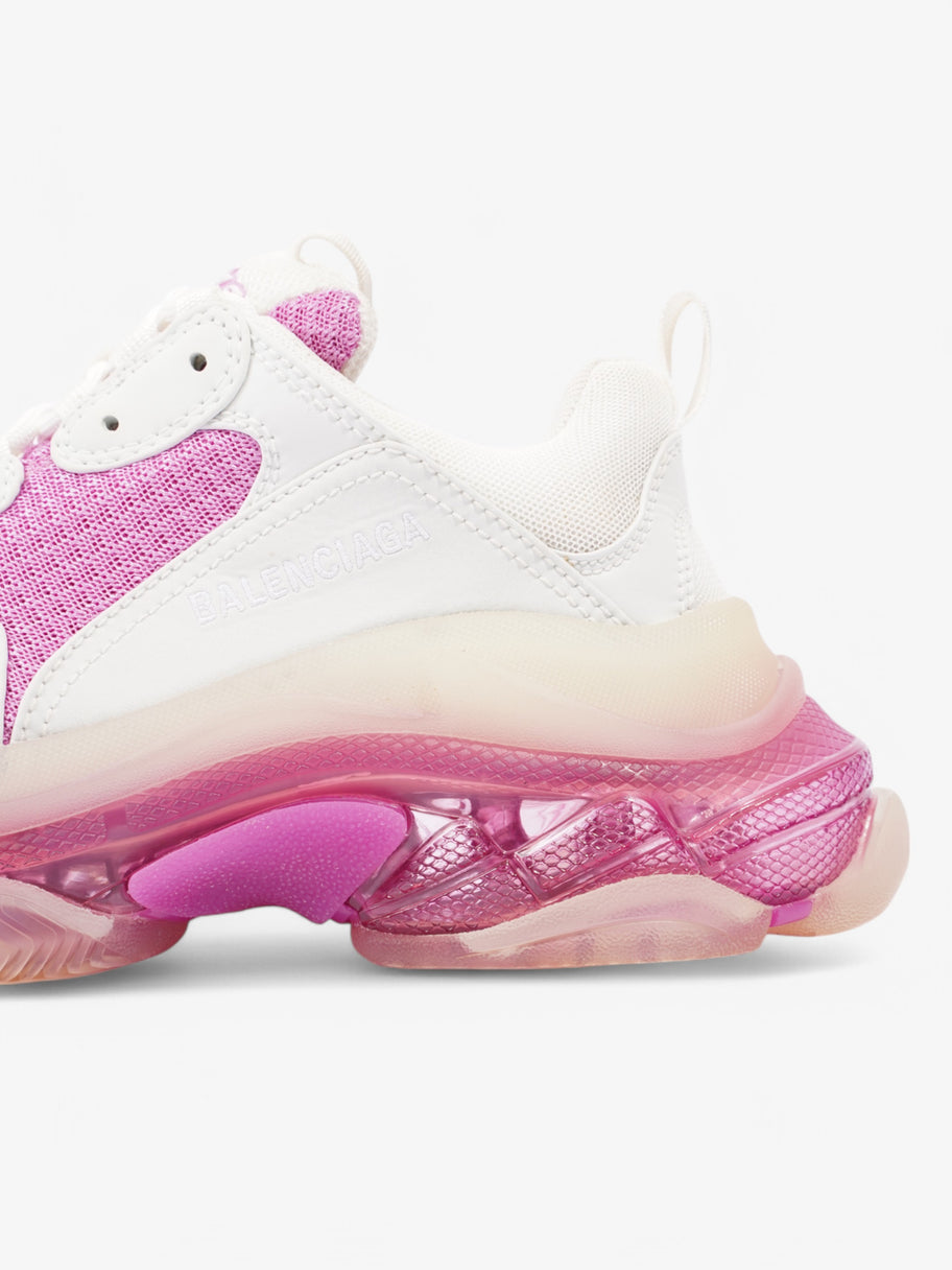 Balenciaga Triple S Clear Sole White  / Pink Mesh EU 38 UK 5 Image 9