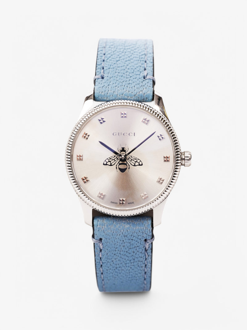  Gucci Bee Watch 126.5 Silver Stainless Steel 30mm