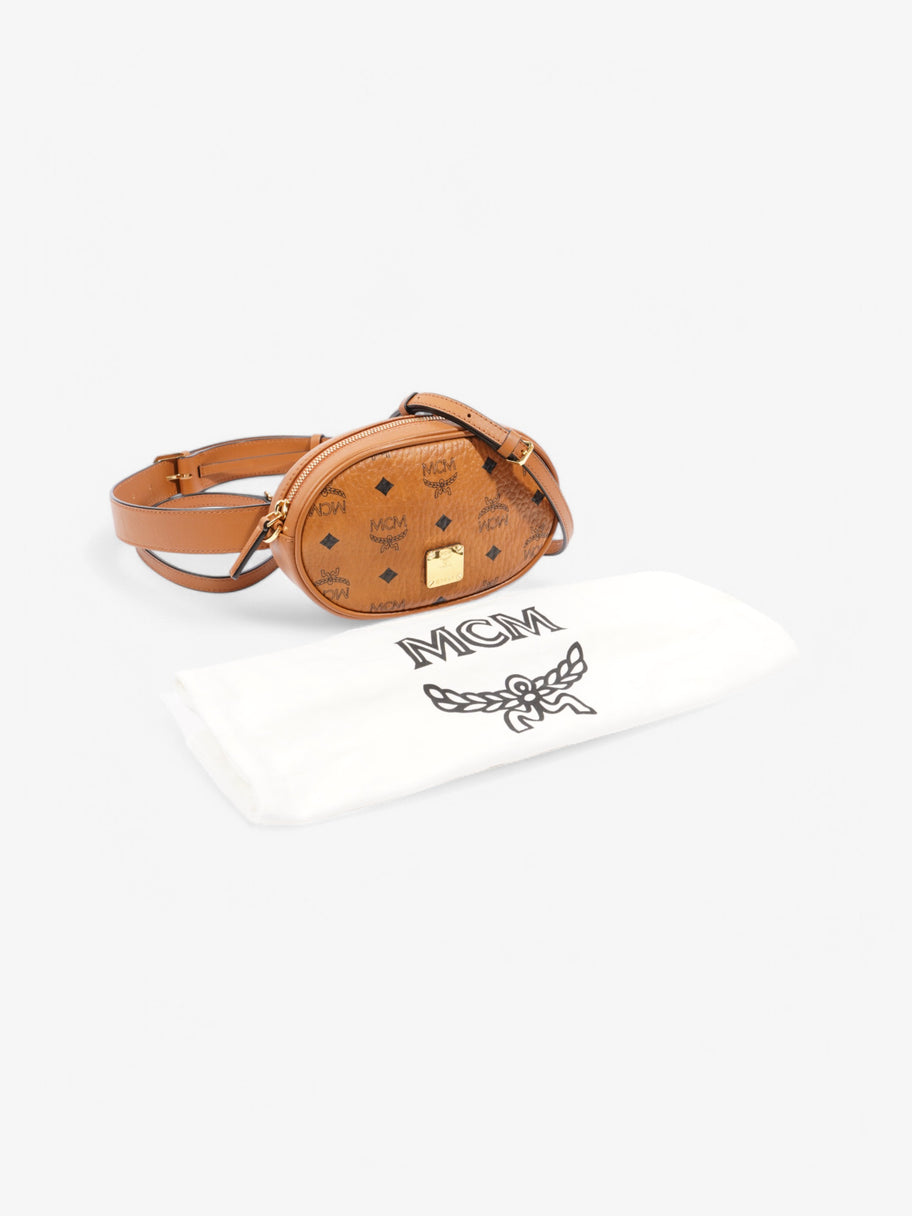 MCM Belt Bag Cognac Leather Image 11