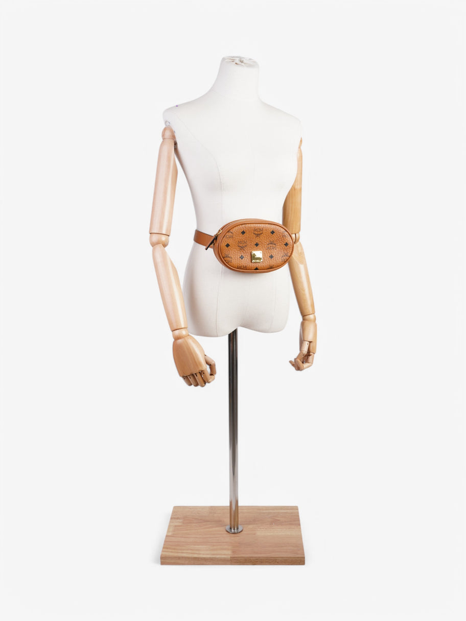 MCM Belt Bag Cognac Leather Image 3