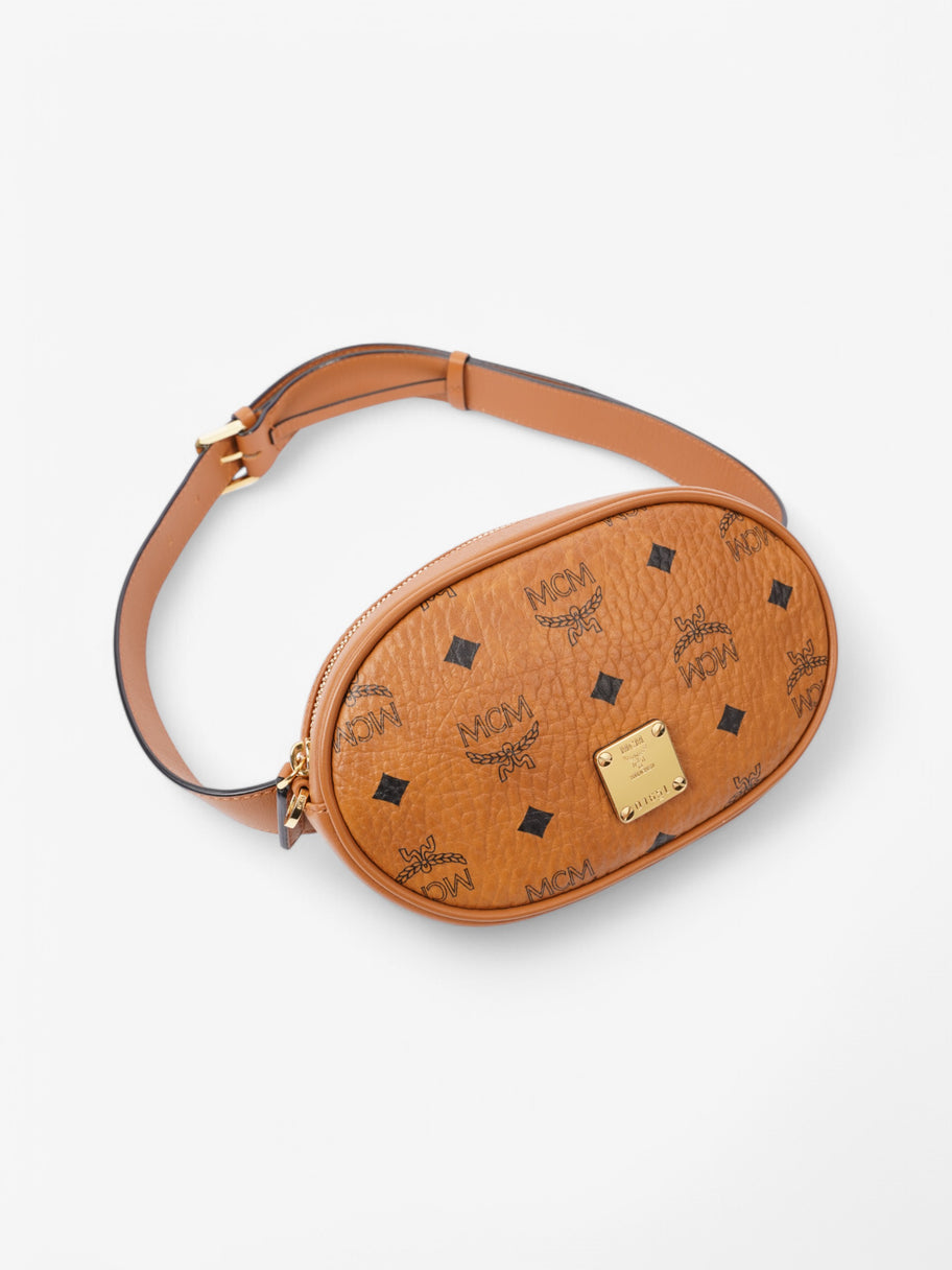 MCM Belt Bag Cognac Leather Image 9