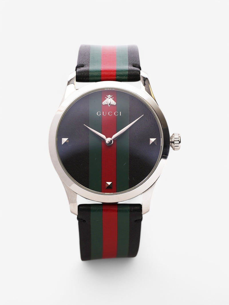  Gucci Bee Watch Black / Green / Red Stainless Steel 38mm