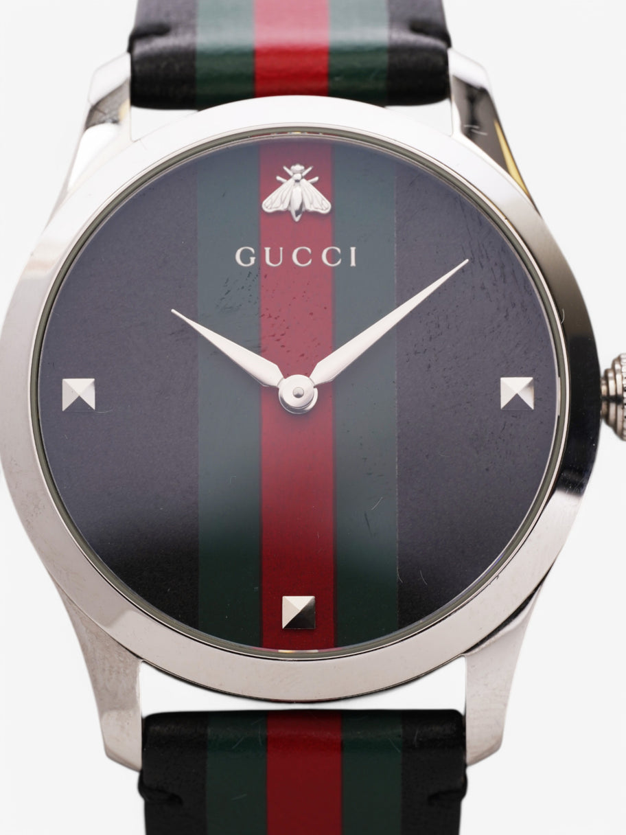 Gucci Bee Watch Black / Green / Red Stainless Steel 38mm Image 2