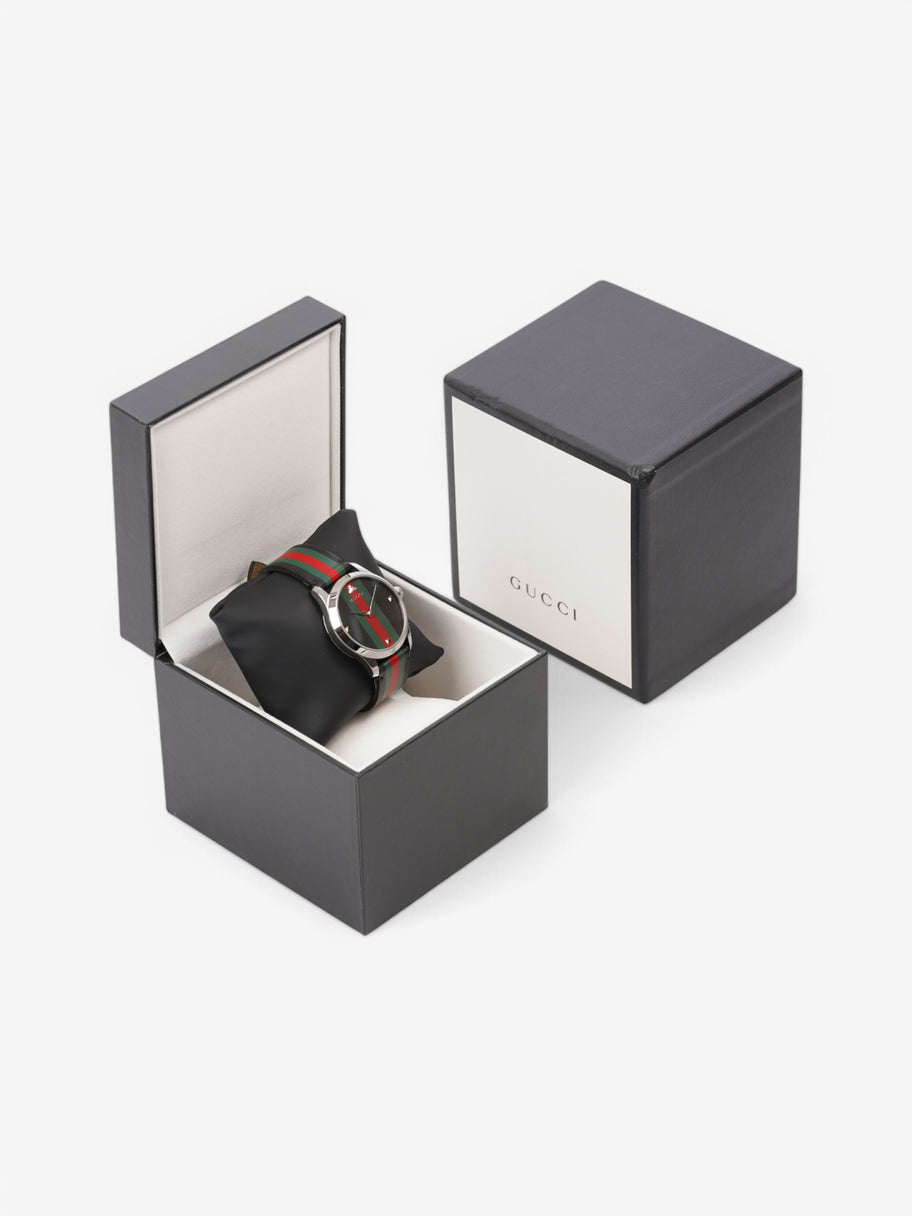 Gucci Bee Watch Black / Green / Red Stainless Steel 38mm Image 7