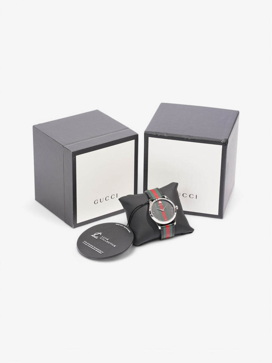 Gucci Bee Watch Black / Green / Red Stainless Steel 38mm Image 8