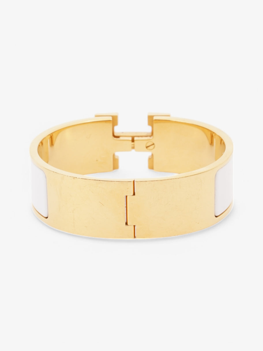 Hermes Clic Clac H White / Gold Gold Plated GM Image 4
