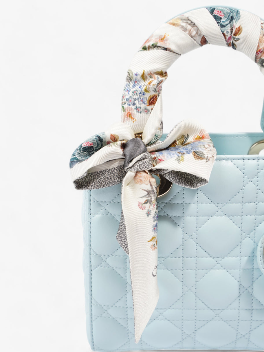 Christian Dior Lady Dior Pale Blue Lambskin Leather Small Image 8
