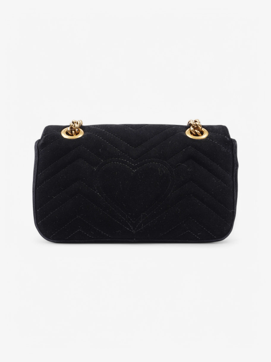 Gucci Marmont Flap Black Velvet Mini Image 4