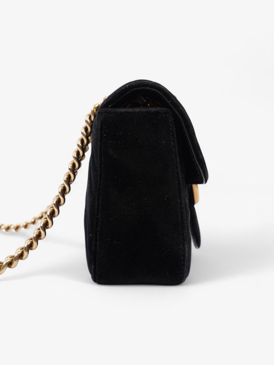 Gucci Marmont Flap Black Velvet Mini Image 5