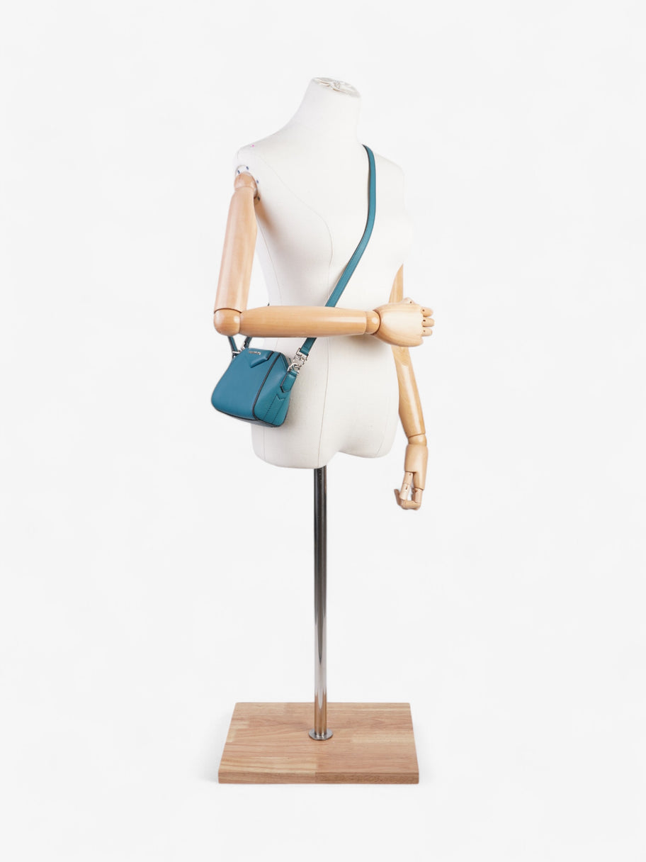 Givenchy Antigona Teal Goatskin Leather Nano Image 2