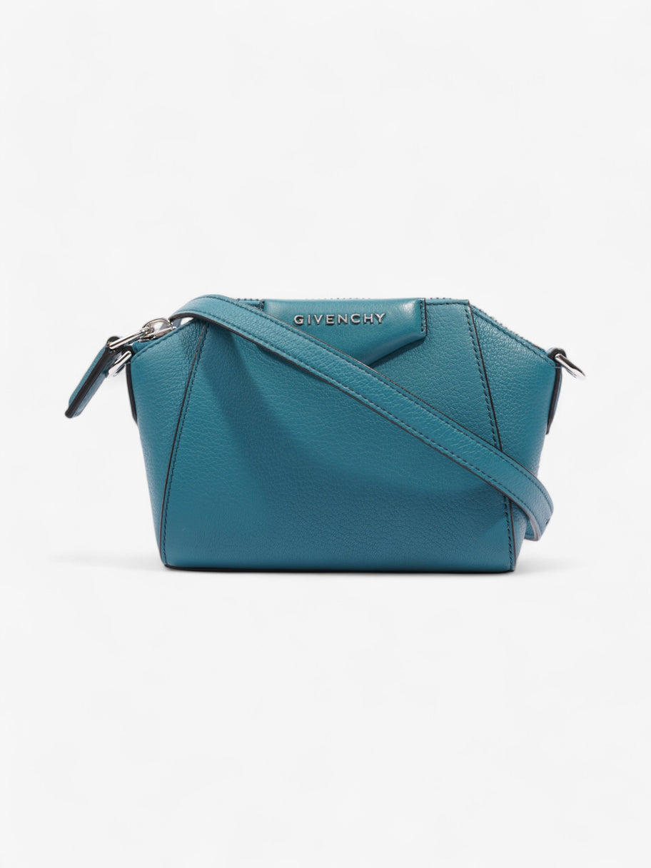 Givenchy Antigona Teal Goatskin Leather Nano Image 1