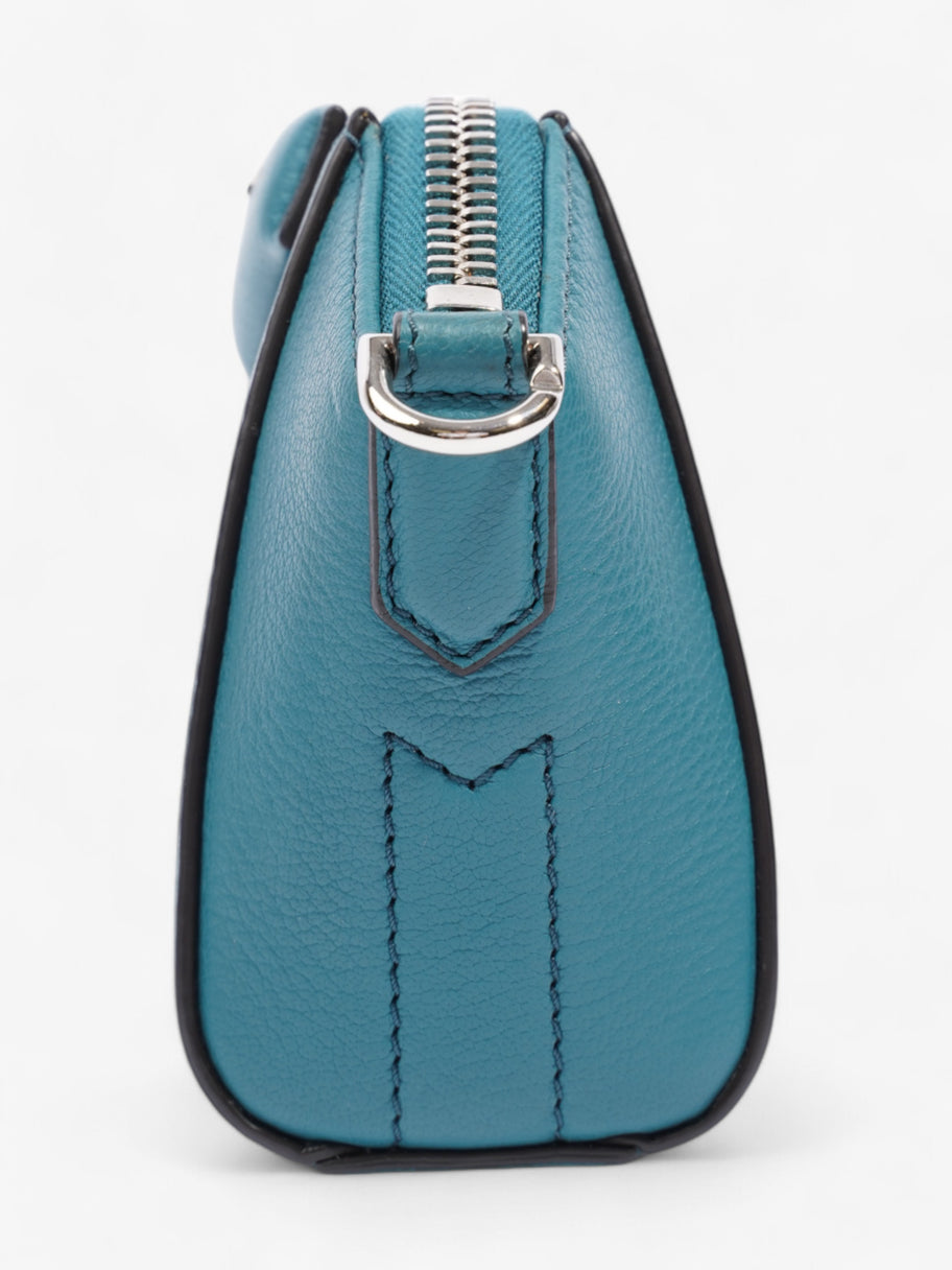 Givenchy Antigona Teal Goatskin Leather Nano Image 3