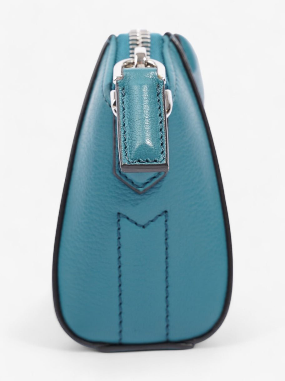 Givenchy Antigona Teal Goatskin Leather Nano Image 5