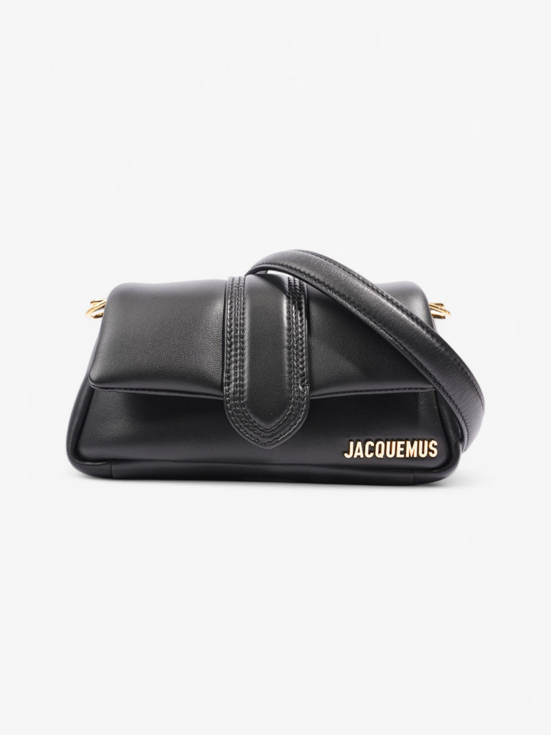  Jacquemus Le Petit Bambimou Puffy Shoulder Bag Black / Gold Leather