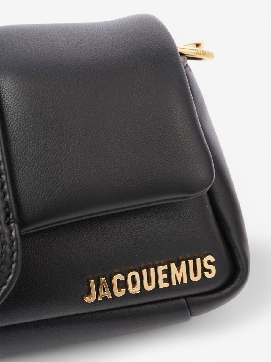 Jacquemus Le Petit Bambimou Puffy Shoulder Bag Black / Gold Leather Image 7