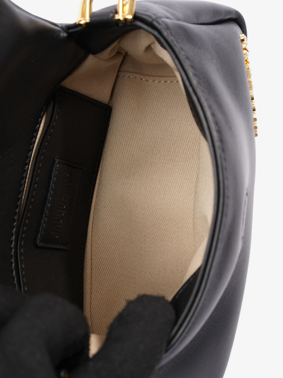 Jacquemus Le Petit Bambimou Puffy Shoulder Bag Black / Gold Leather Image 8