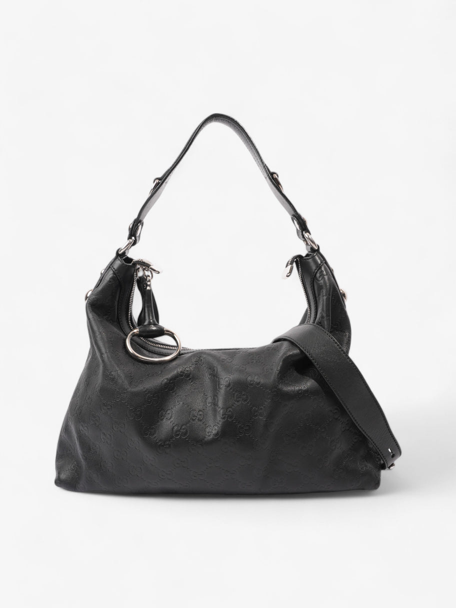 Gucci Shoulder Bag Black Leather Image 1