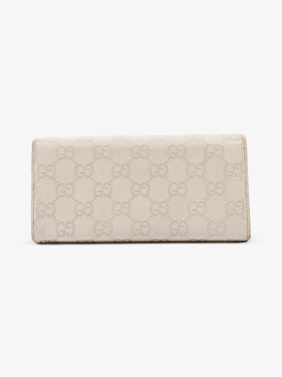Gucci Long Wallet Cream Leather Image 2