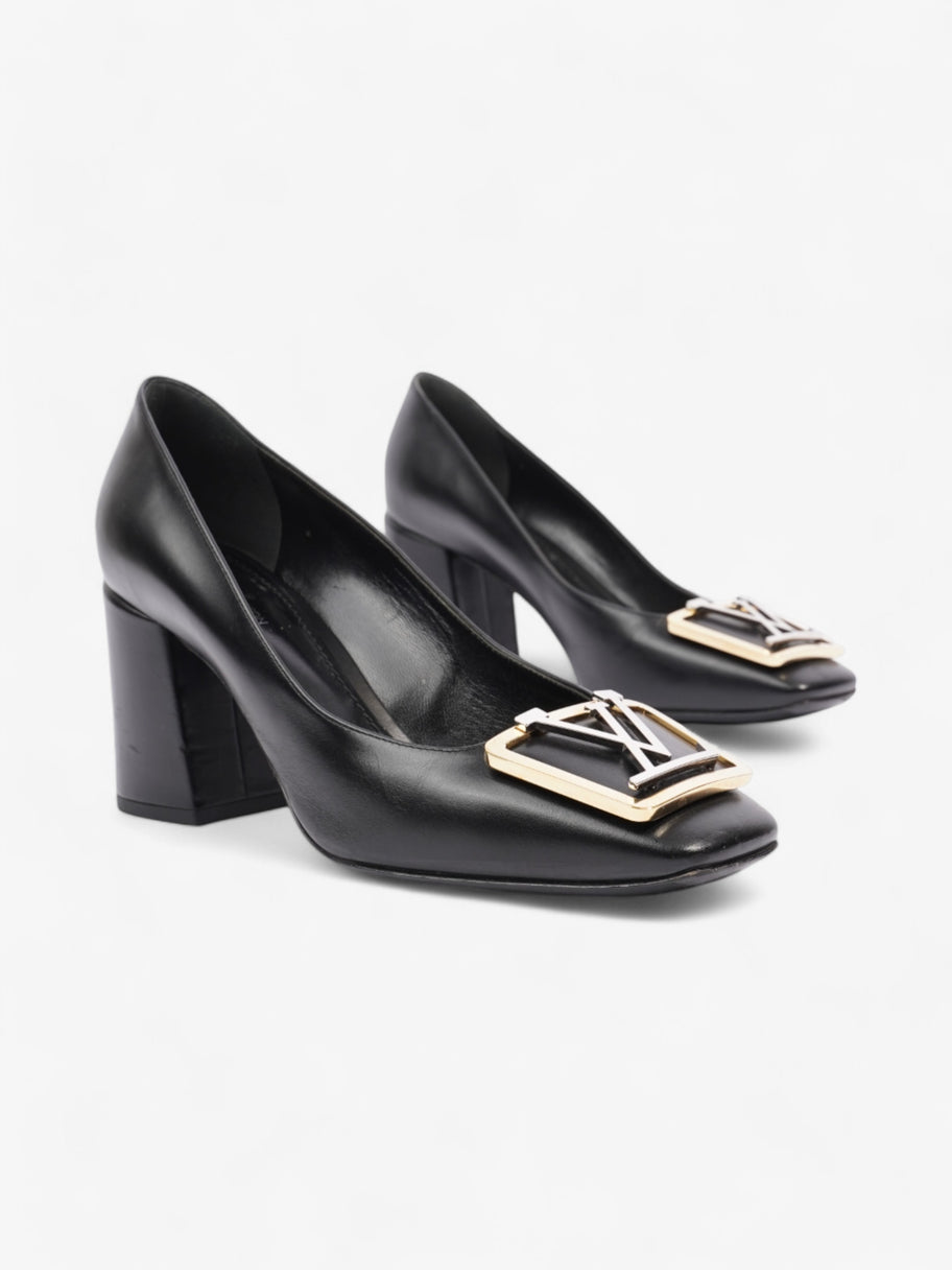 Louis Vuitton Madeleine Heels 70 Black Leather EU 37 UK 4 Image 2