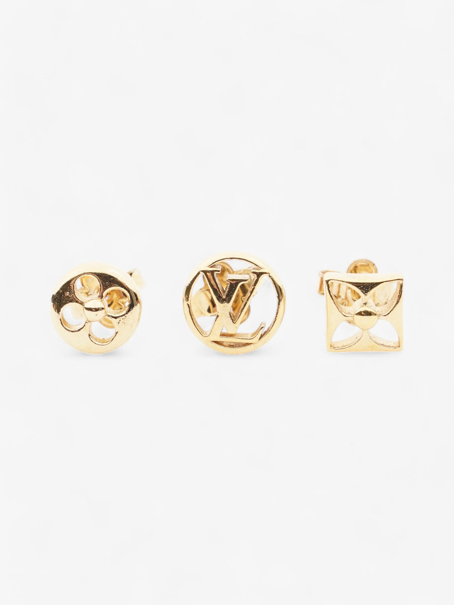 Louis Vuitton Crazy In Lock Earrings Set Gold Base Metal Image 1