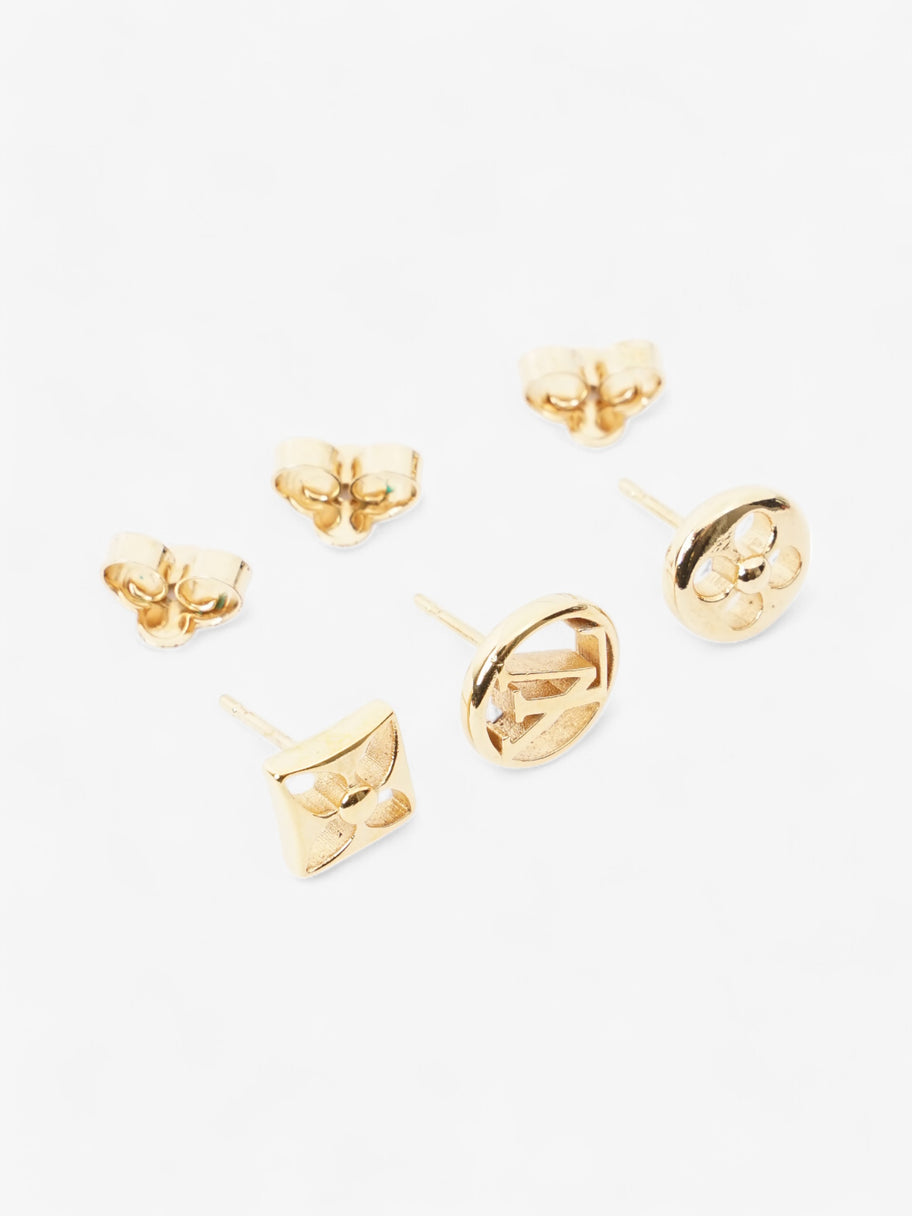 Louis Vuitton Crazy In Lock Earrings Set Gold Base Metal Image 4