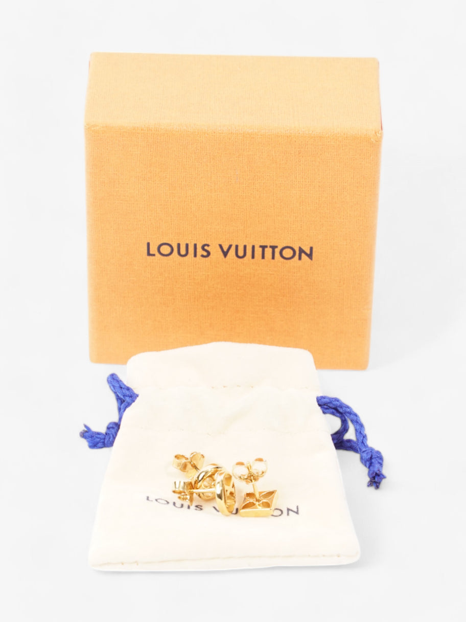 Louis Vuitton Crazy In Lock Earrings Set Gold Base Metal Image 5