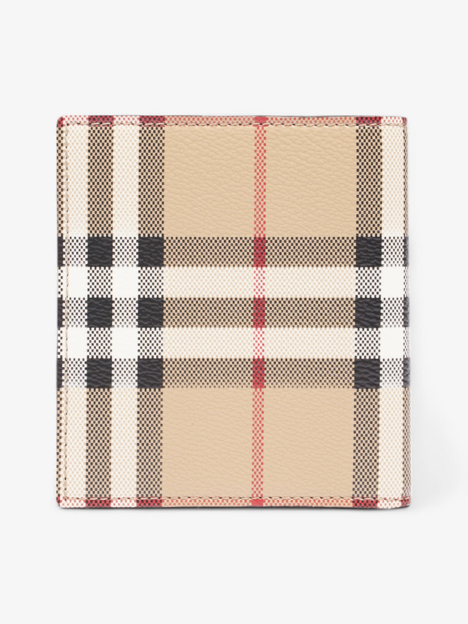 Burberry Bi-Fold Wallet Check Coated Canvas Image 2