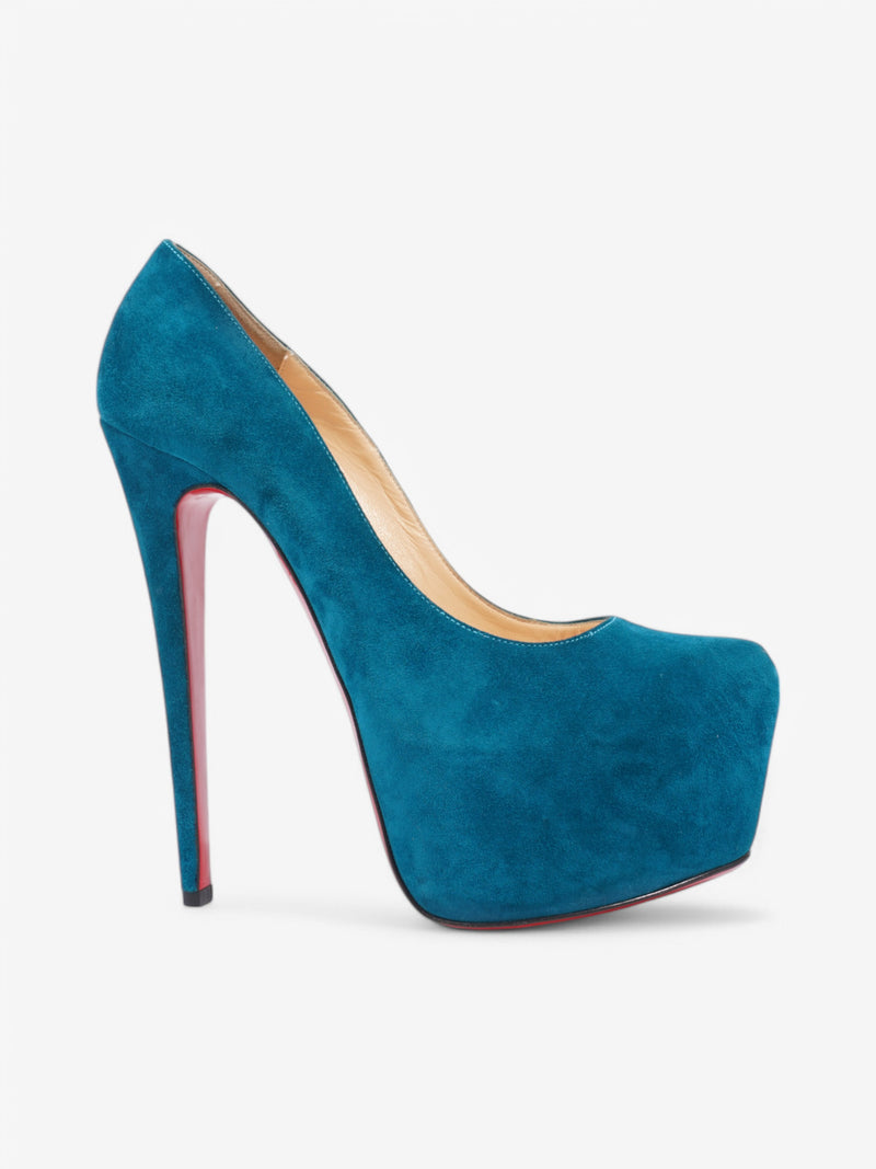  Christian Louboutin Daffodile 160 Dark Turquoise Suede EU 39.5 UK 6.5