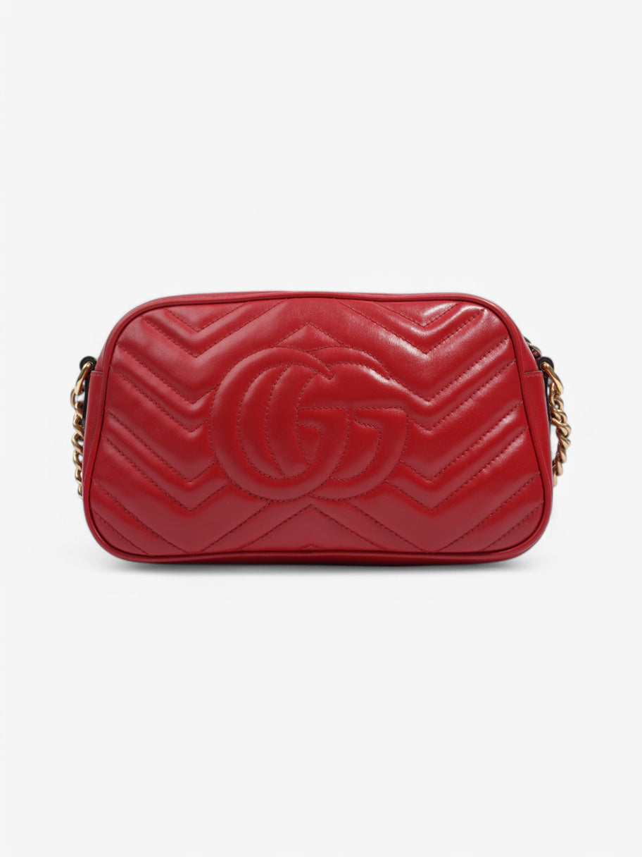 Gucci GG Marmont Red Calfskin Leather Small Image 4