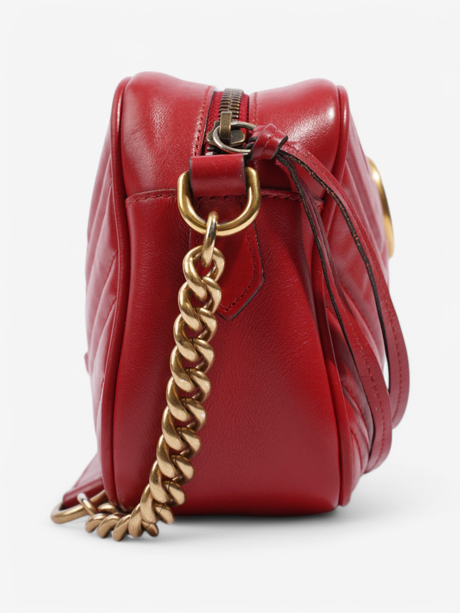 Gucci GG Marmont Red Calfskin Leather Small Image 5