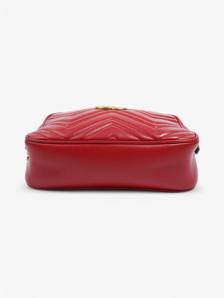 Gucci GG Marmont Red Calfskin Leather Small Image 6