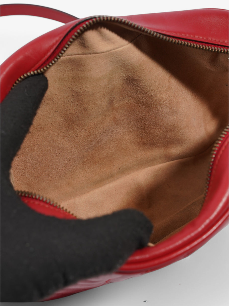 Gucci GG Marmont Red Calfskin Leather Small Image 9