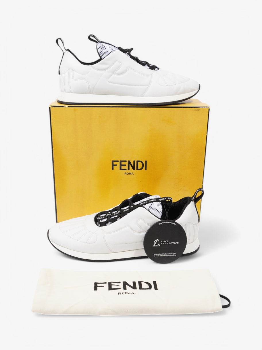 Fendi FFreedom Sneakers White  / Black Technical Fabric EU 41 UK 8 Image 10