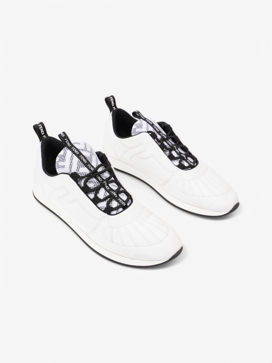 Fendi FFreedom Sneakers White  / Black Technical Fabric EU 41 UK 8 Image 2