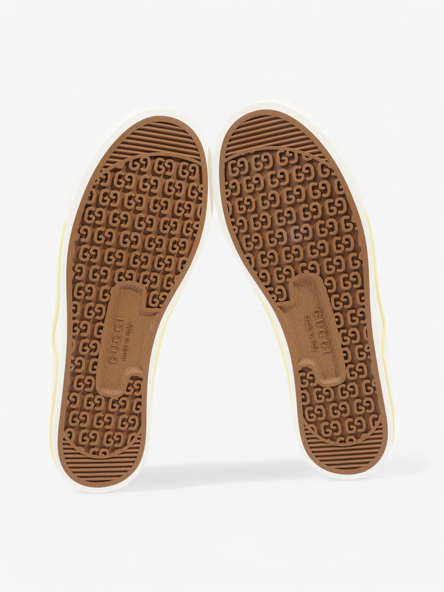 Gucci Tennis 1977 Crystal Sneaker  White  / Multicolour / Green Canvas EU 38.5 UK 5.5 Image 7