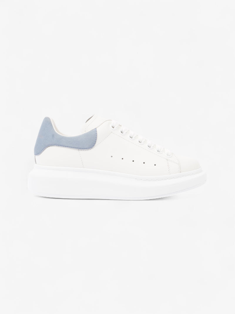  Alexander McQueen Oversized Sneakers White  / Light Blue Tab Leather EU 37.5 UK 4.5