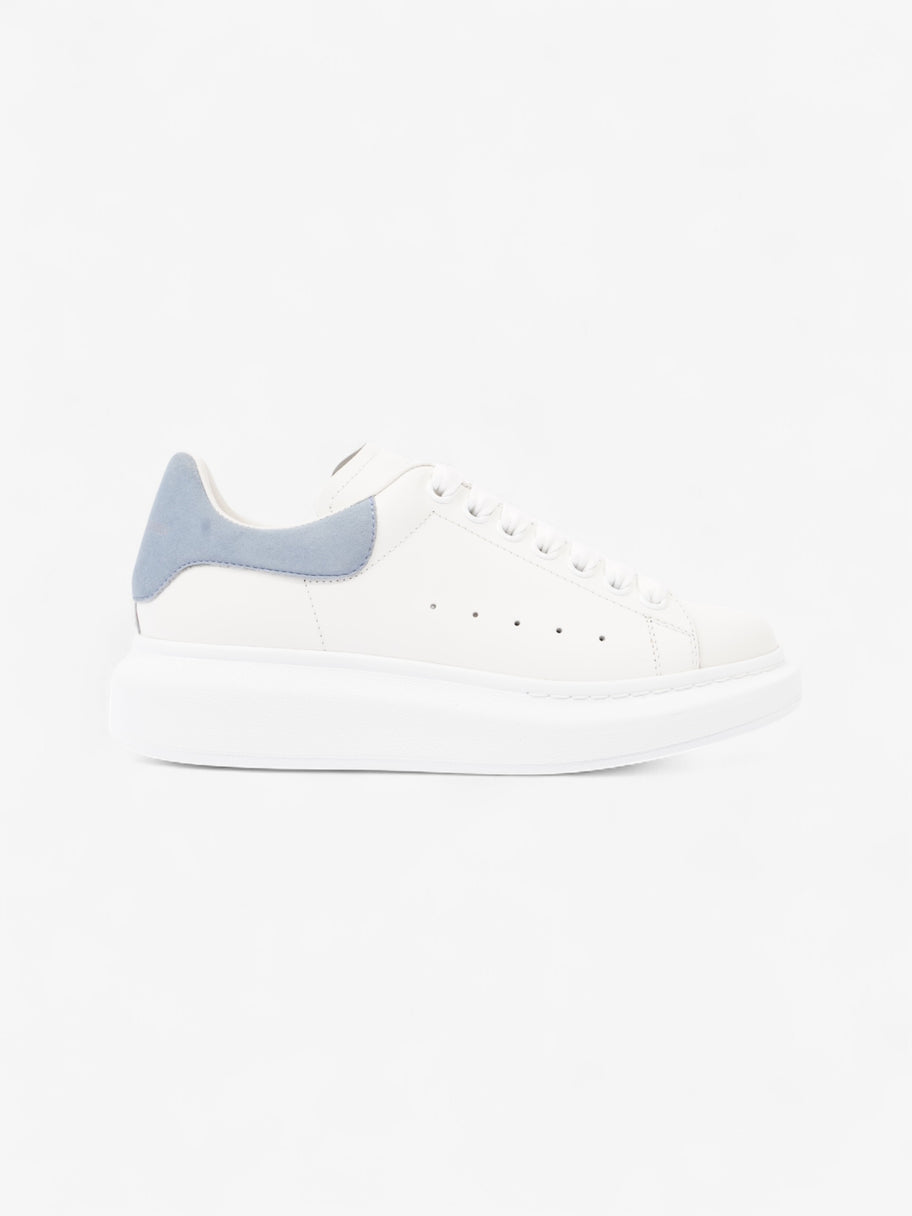 Alexander McQueen Oversized Sneakers White  / Light Blue Tab Leather EU 37.5 UK 4.5 Image 1