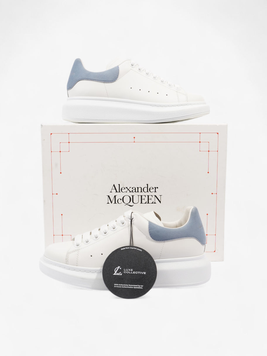 Alexander McQueen Oversized Sneakers White  / Light Blue Tab Leather EU 37.5 UK 4.5 Image 10