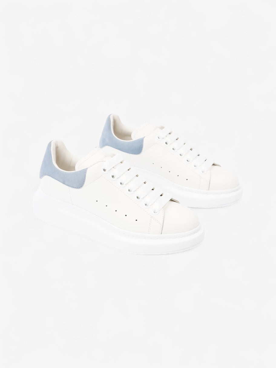 Alexander McQueen Oversized Sneakers White  / Light Blue Tab Leather EU 37.5 UK 4.5 Image 2