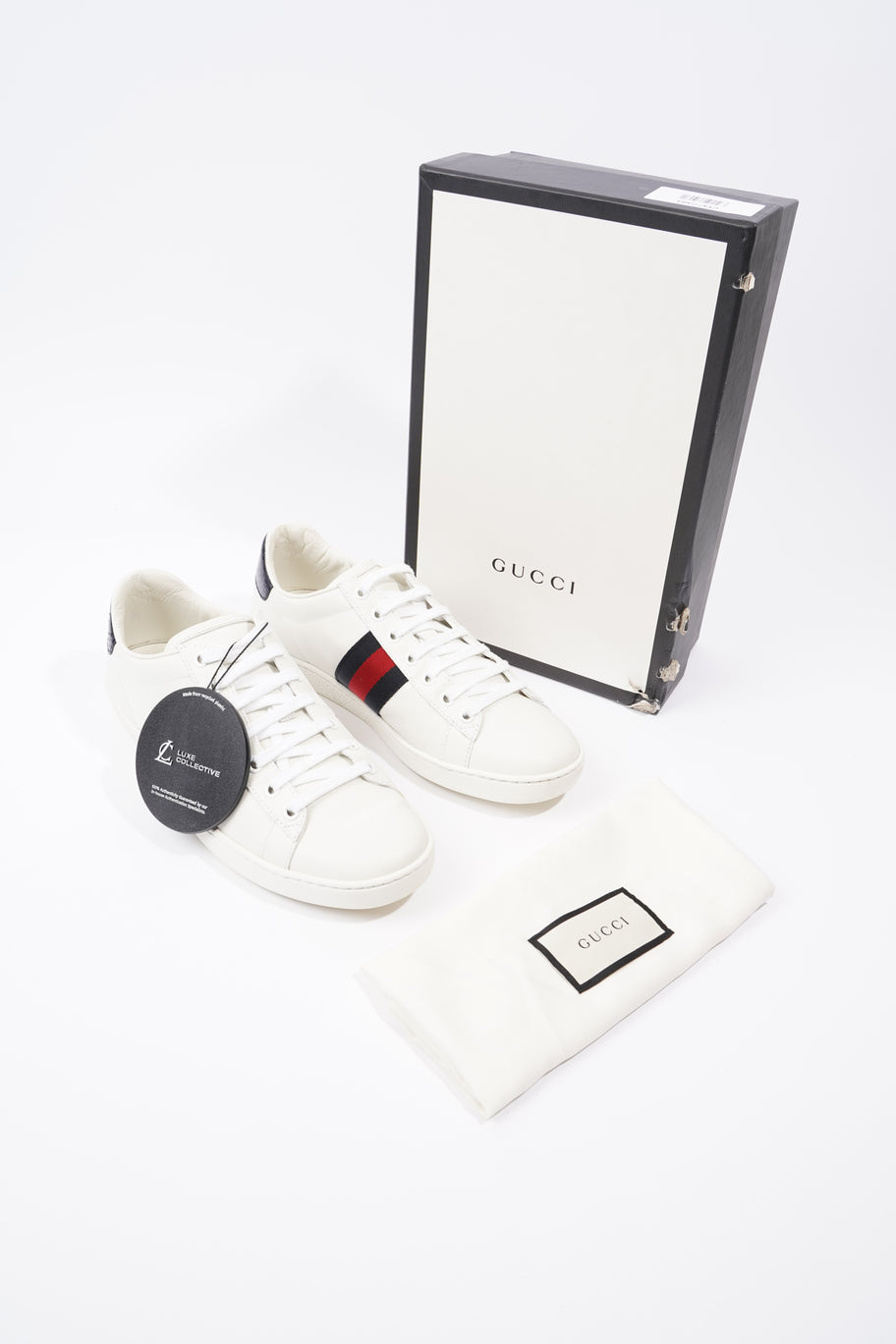 Gucci Ace Sneakers White  / Navy / Red Leather EU 39 UK 6 Image 10